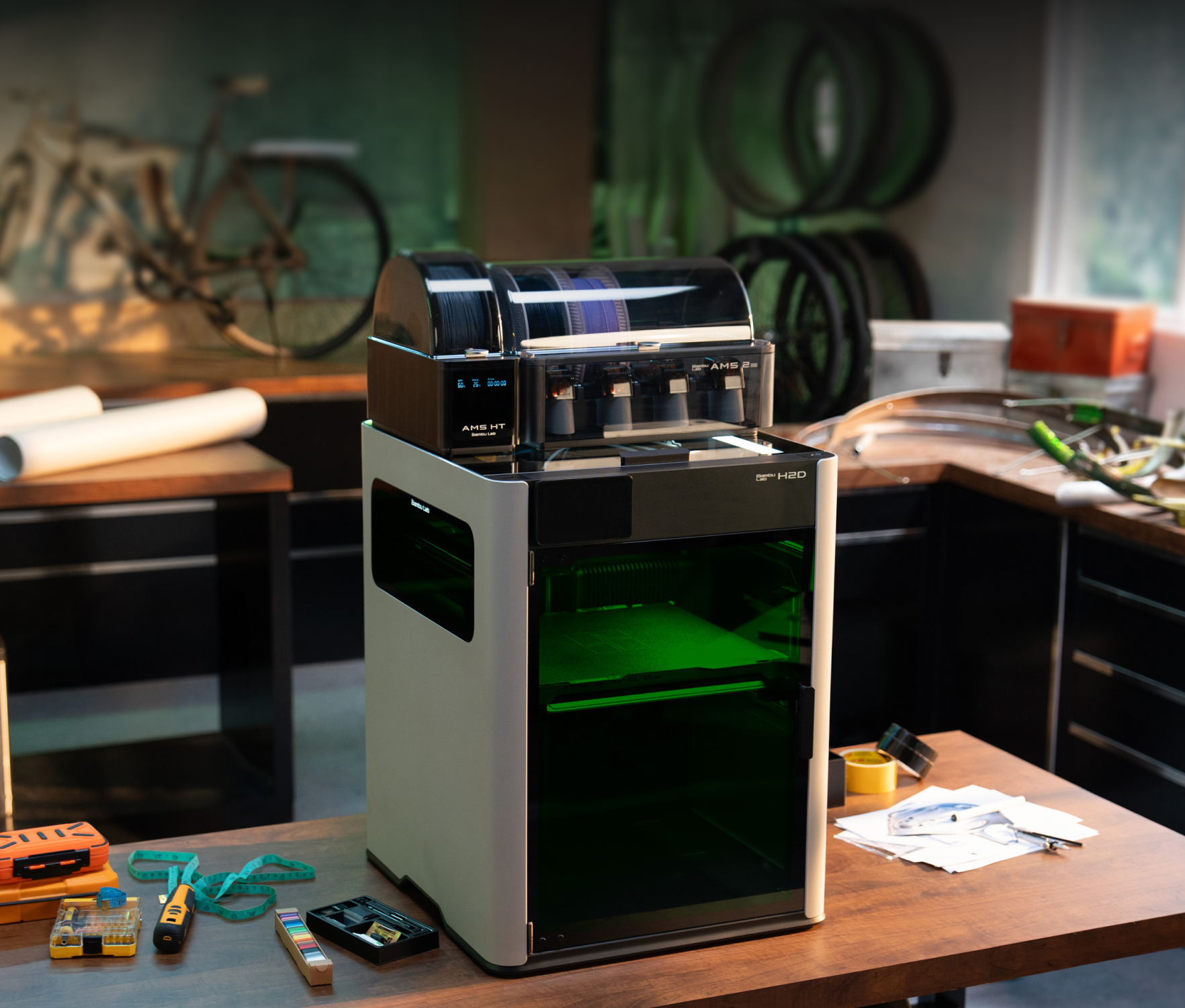 Impressora 3D Bambu Lab H2D - Laser Combo - Wishbox Technologies