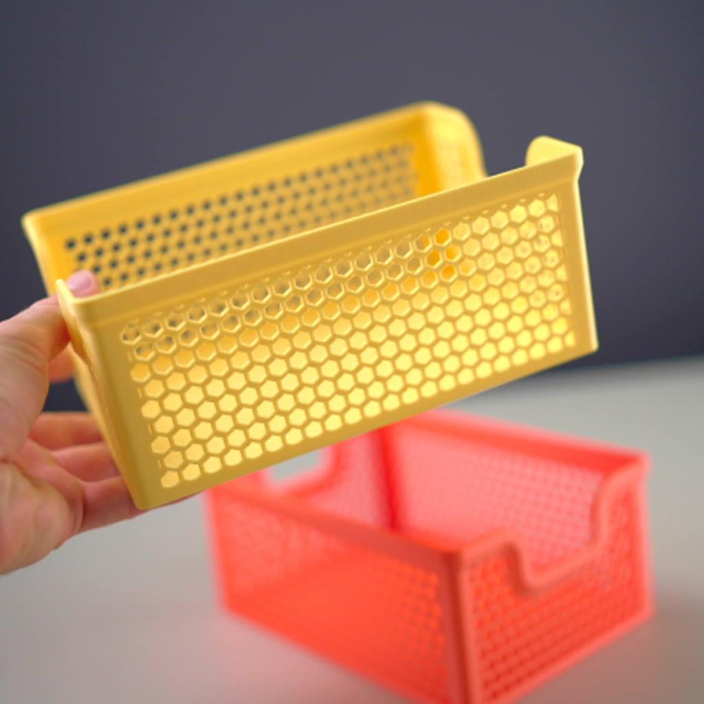 Caixas porta-trecos impressos com filamento PETG HF da Bambu Lab