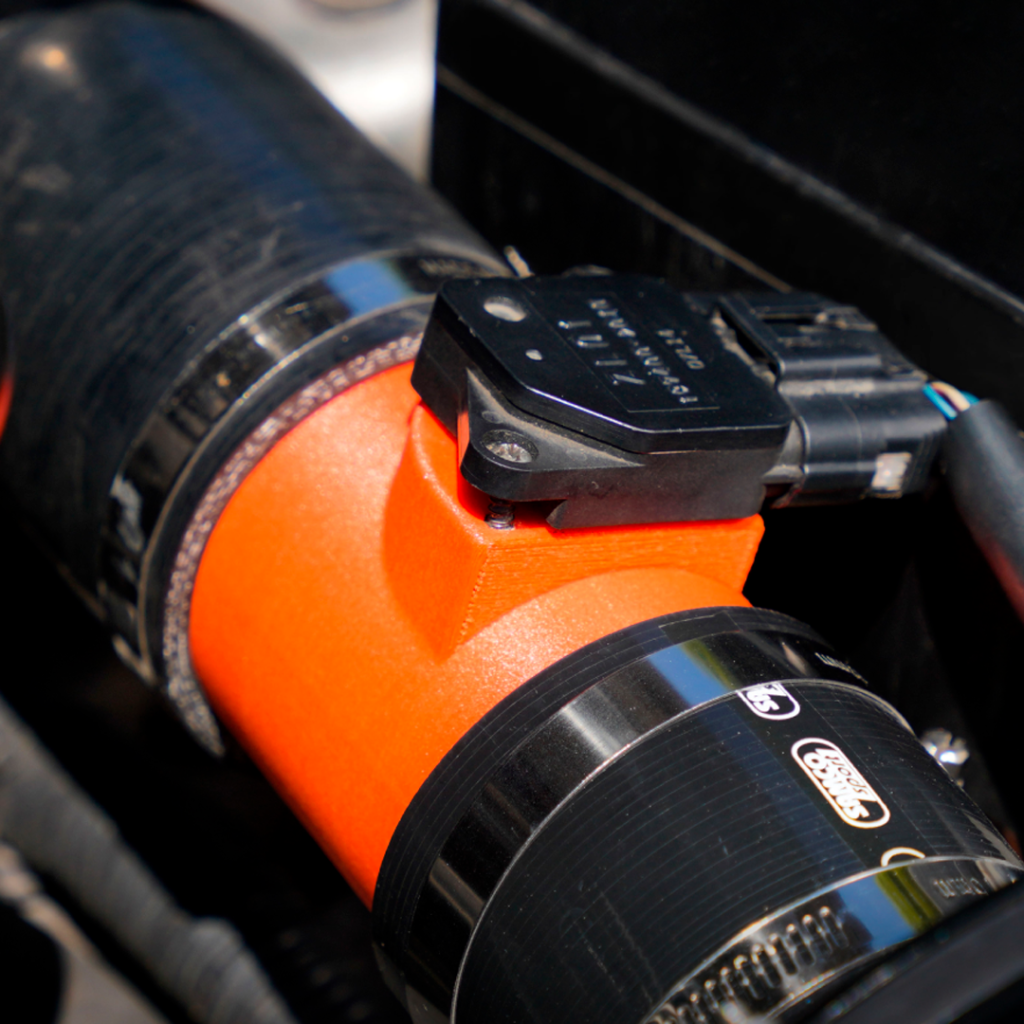 Peça mecânica impressa com filamento PA6 GF da Bambu Lab