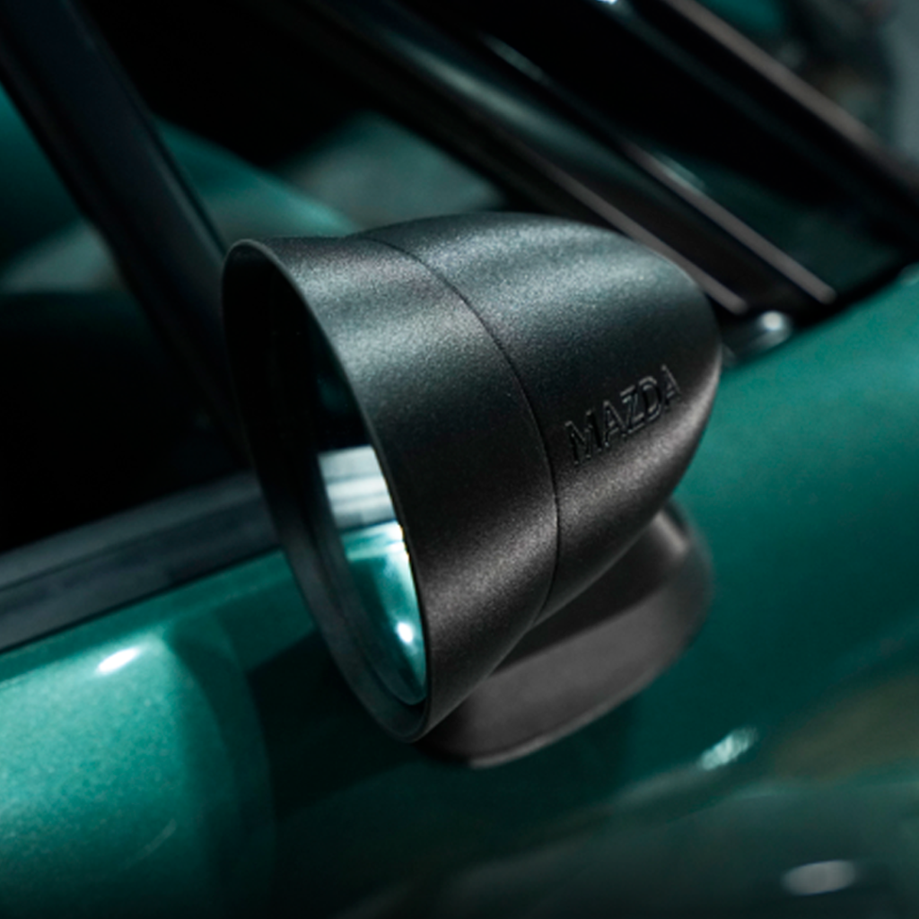 Espelho retrovisor de carro automóvel impresso em 3D com filamento PPA CF Bambu Lab