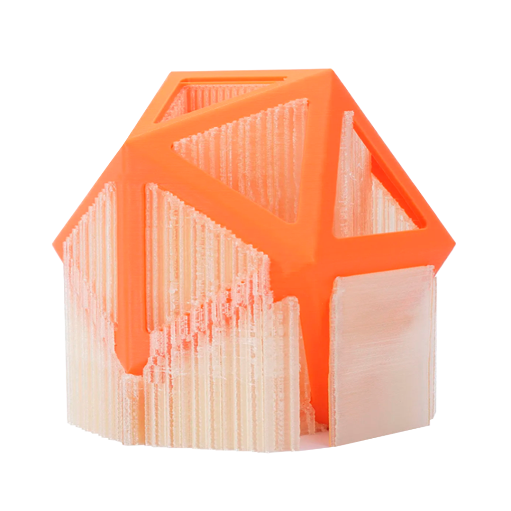 Peça impressa com filamento PVA Bambu Lab - cor Natural/Clear